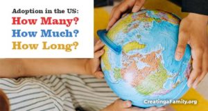 Adoption in the US. How many adoptions happen in the US? How much does it cost? How long does it take? Infant, international, foster care adoption in the US
